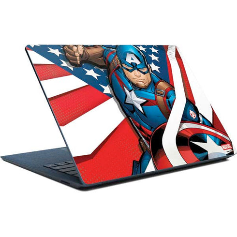 Marvel Captain America Action Pose Surface Laptop Skin